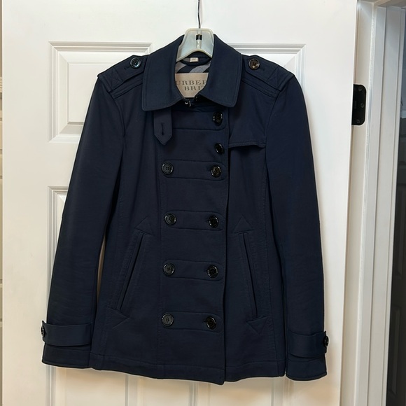Burberry Brit double breasted navy jacket. Size 8 - Picture 1 of 8